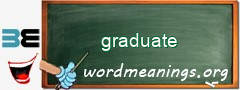 WordMeaning blackboard for graduate